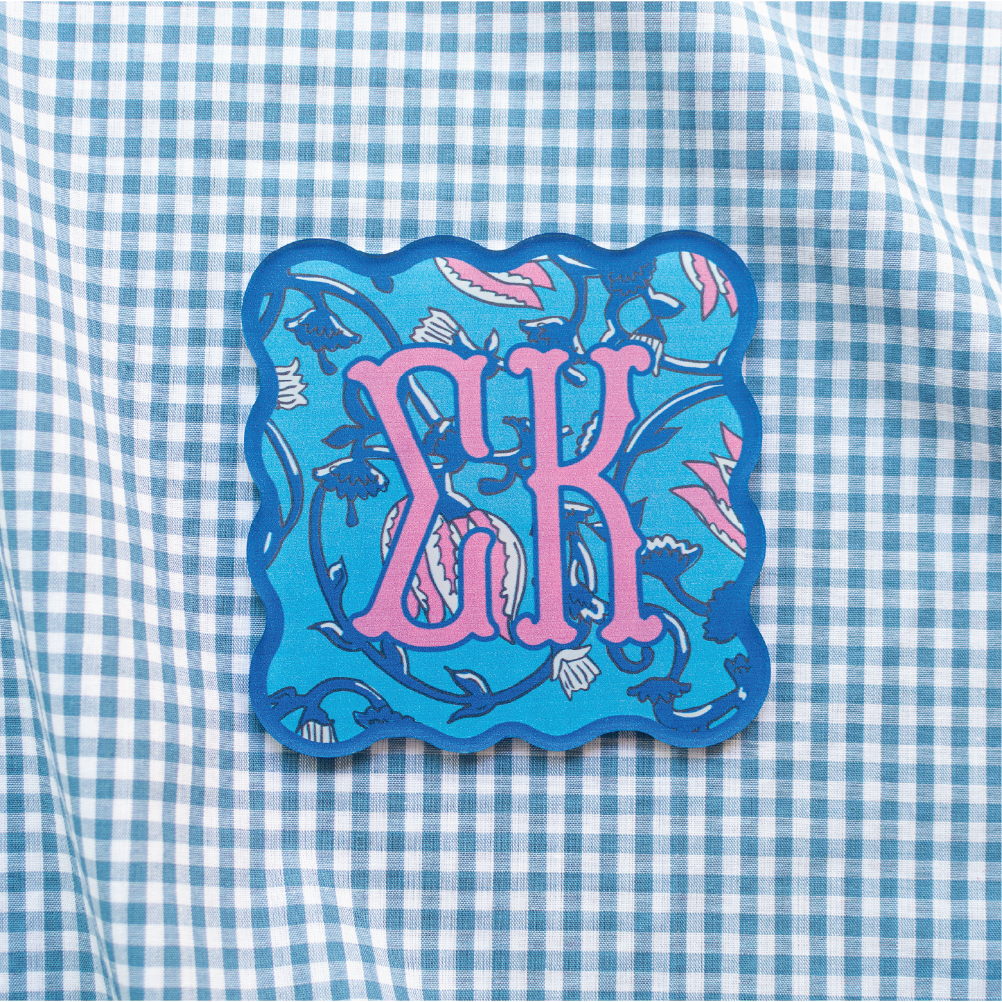 Tri Delta Block Print Coaster