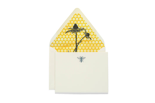Bee Letterpress Flat Notecards