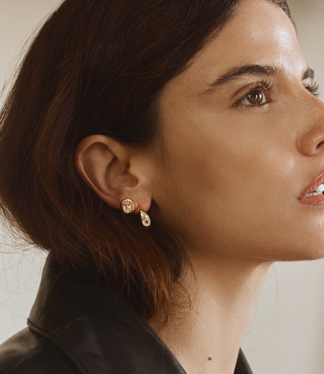 DAHLIA STUDS: SILVER