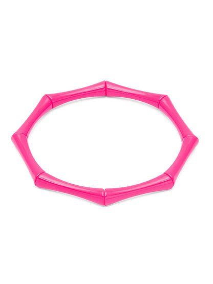 Enamel Bamboo Bracelet - Cobalt