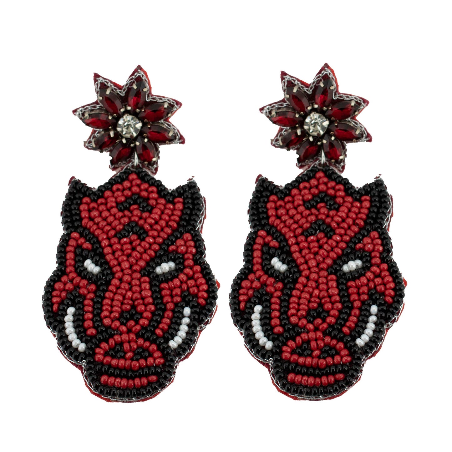 Carolina Rhinestone Beaded Earrings