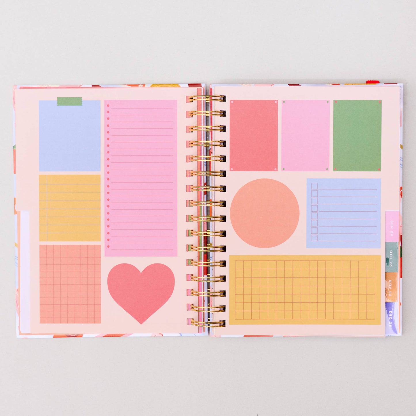 17-Month Academic Planner - Medium Oil Paint Floral