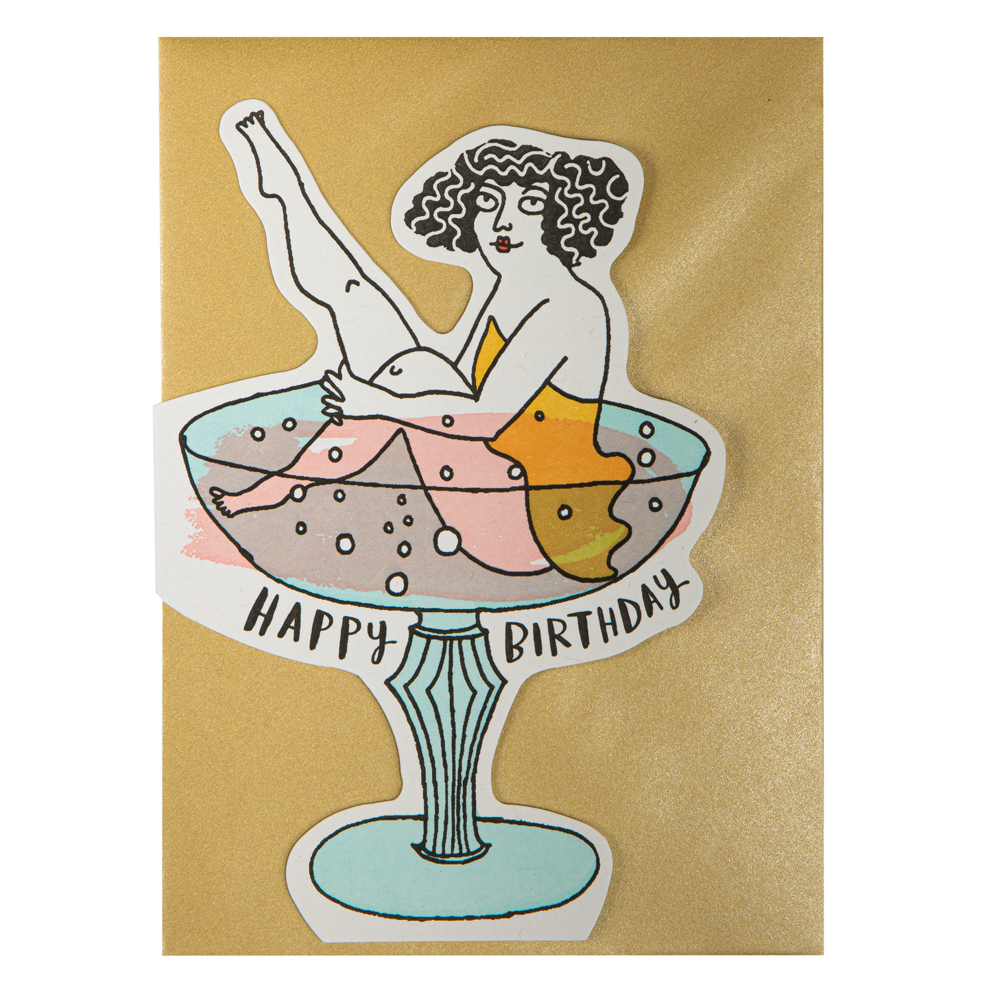 Birthday Cocktail | Cut-Out - Greeting Card
