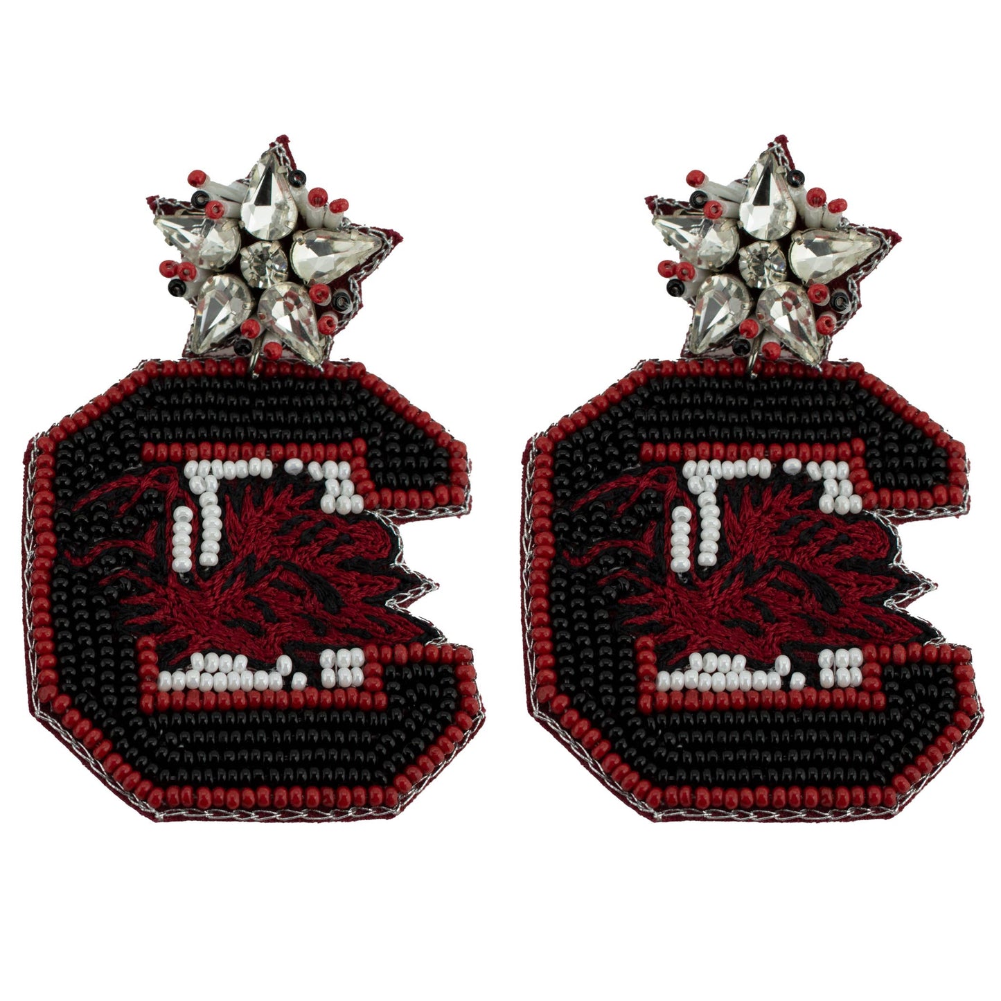 Carolina Rhinestone Beaded Earrings