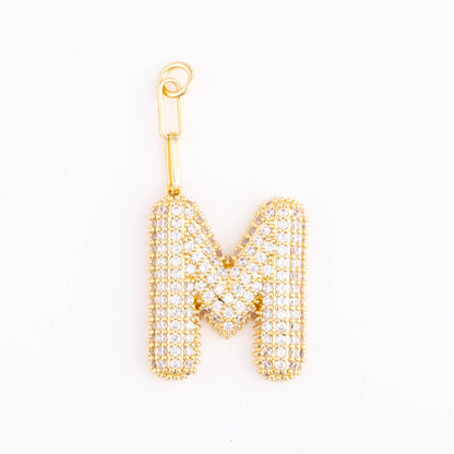 Bag Charm | Heather Initial: T