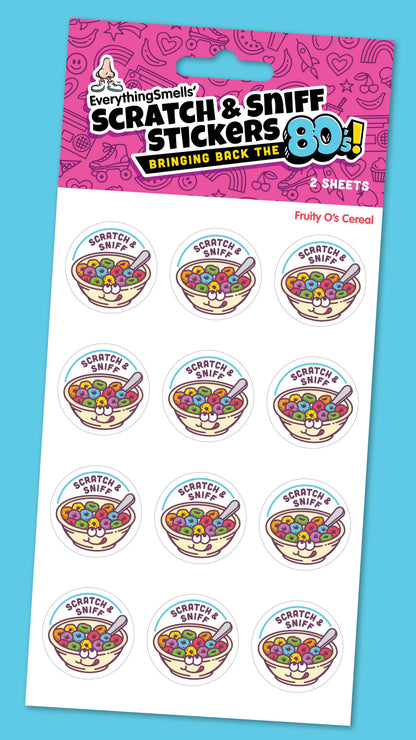 Fruity O's Cereal Scratch & Sniff Sticker