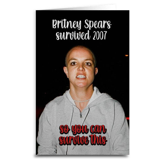 Britney Spears Survived Card