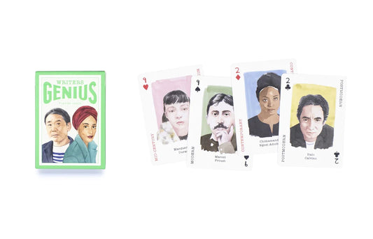 Writers Genius Playing Cards