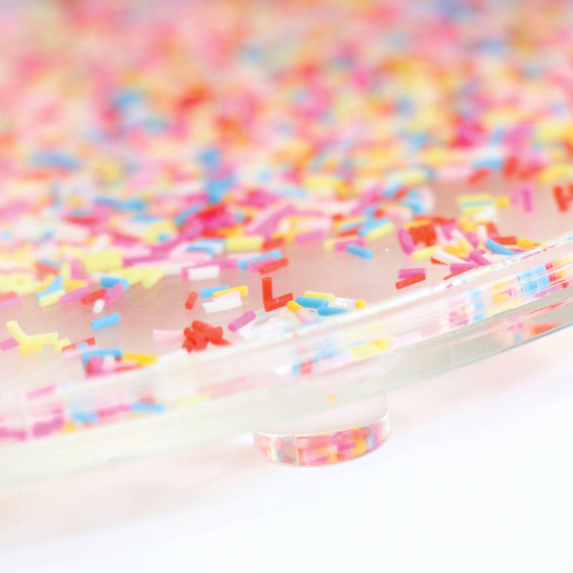 Acrylic Sprinkles Cake Plate1