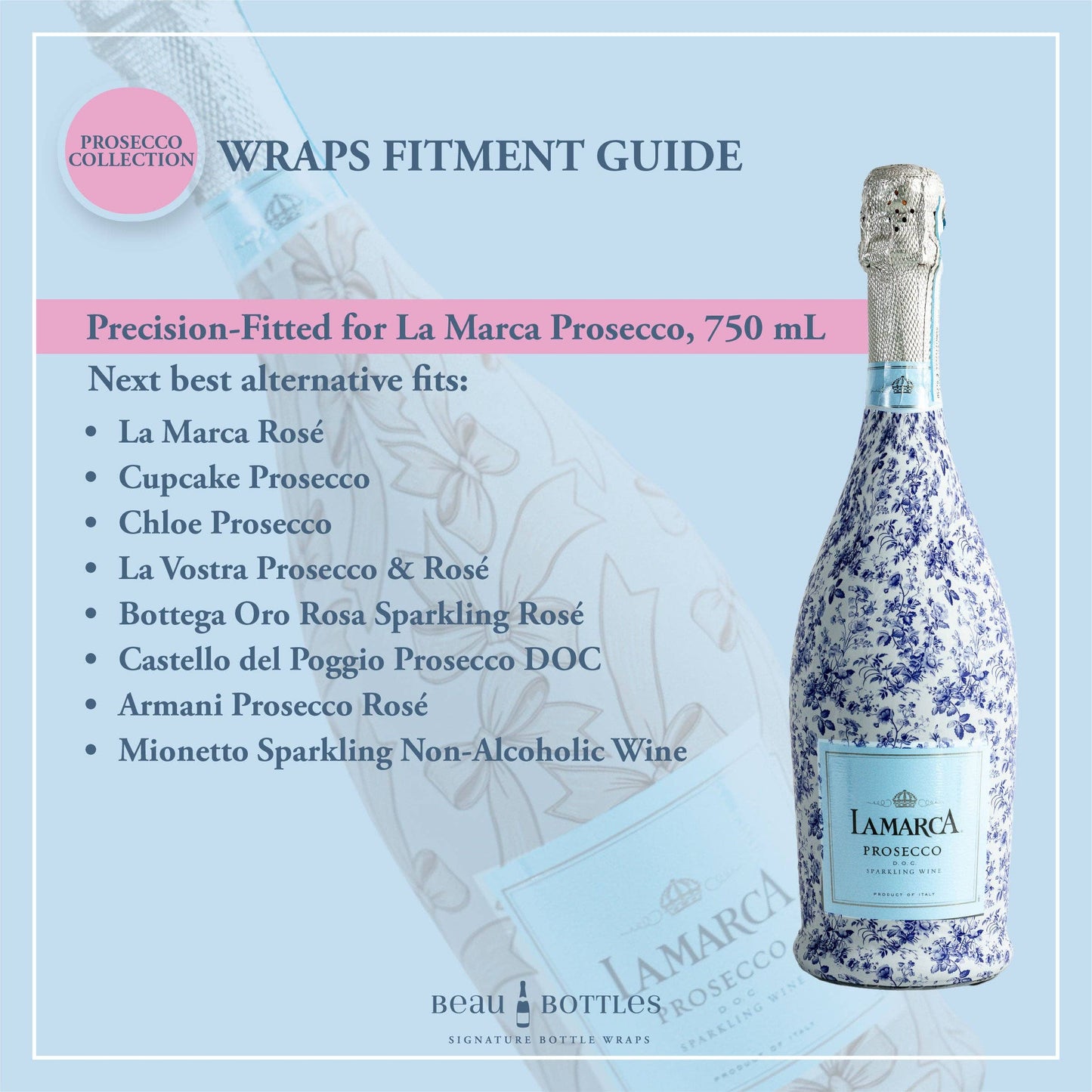 Beau Bottles Pop Hearts  - Prosecco Collection