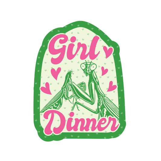 Girl Dinner Sticker