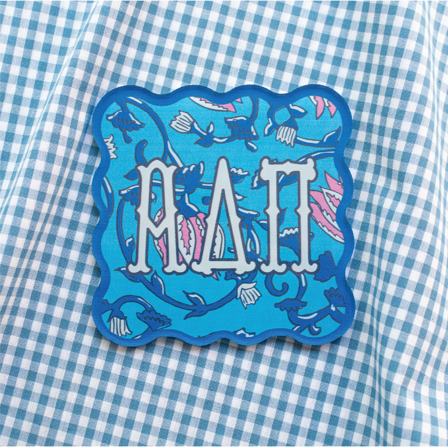 Theta Block Print Coaster