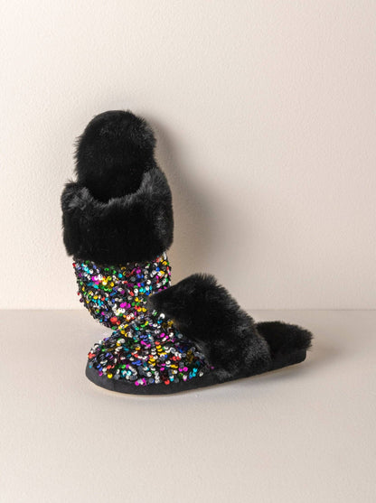 Fiesta Slippers - Black