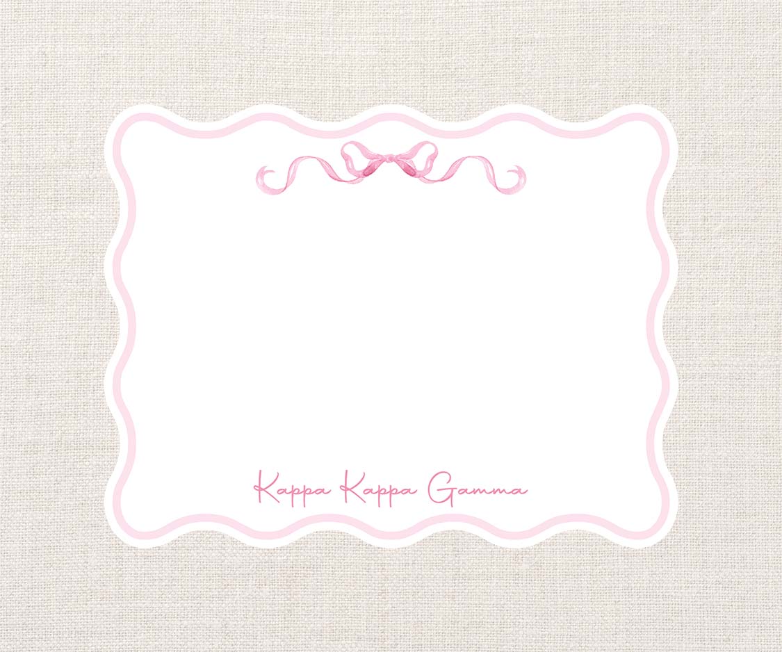 Coquette Sorority Notecards - KKG