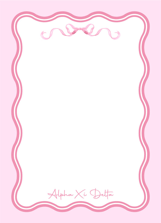 Coquette Sorority Notepad - AXiD