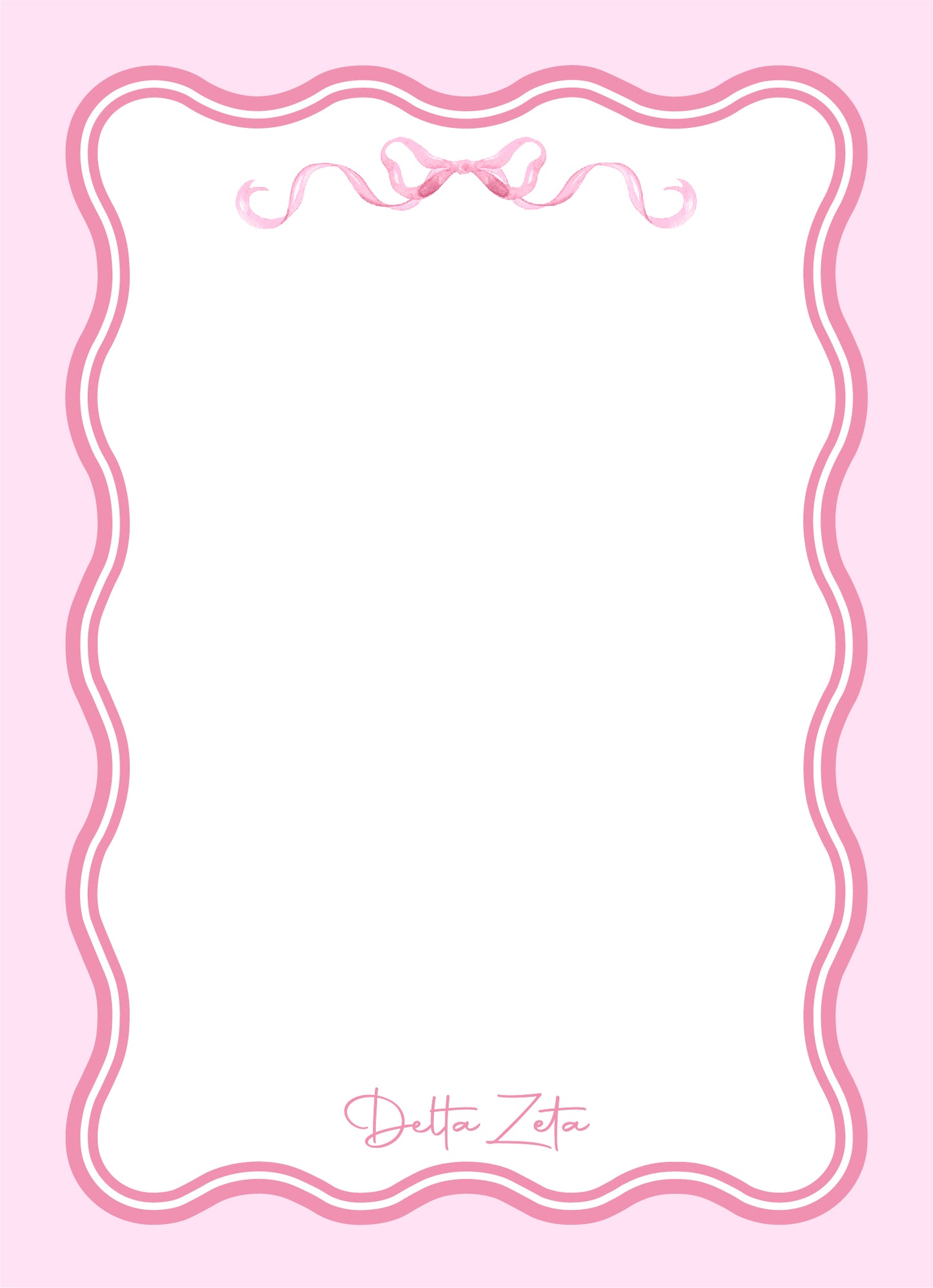 Coquette Sorority Notepad - DZ