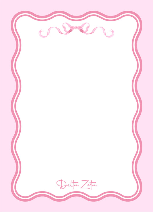 Coquette Sorority Notepad - DZ