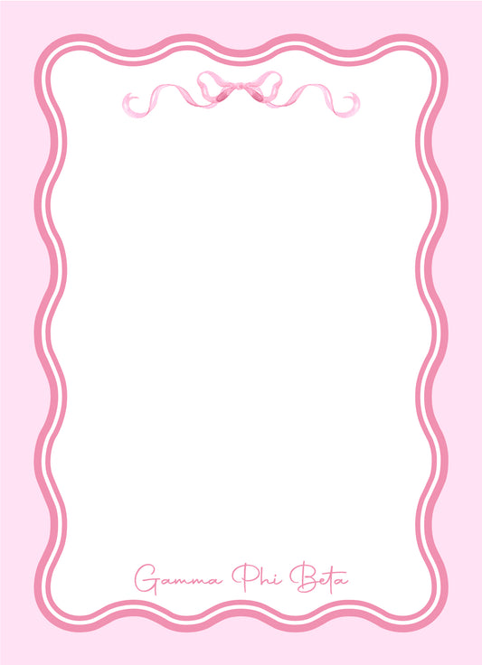 Coquette Sorority Notepad - GPhi
