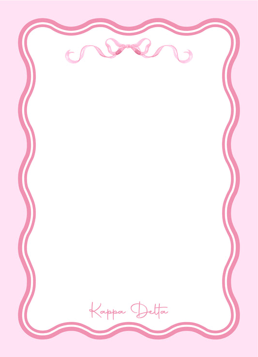 Coquette Sorority Notepad - KD