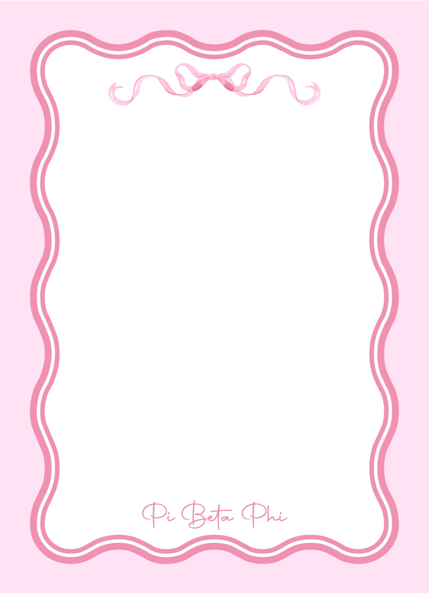 Pi Phi Coquette Notepad