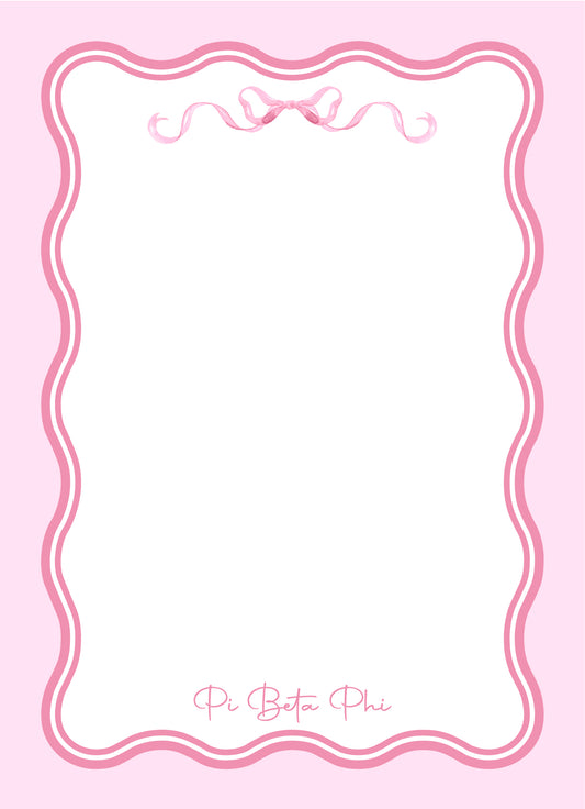 Pi Phi Coquette Notepad