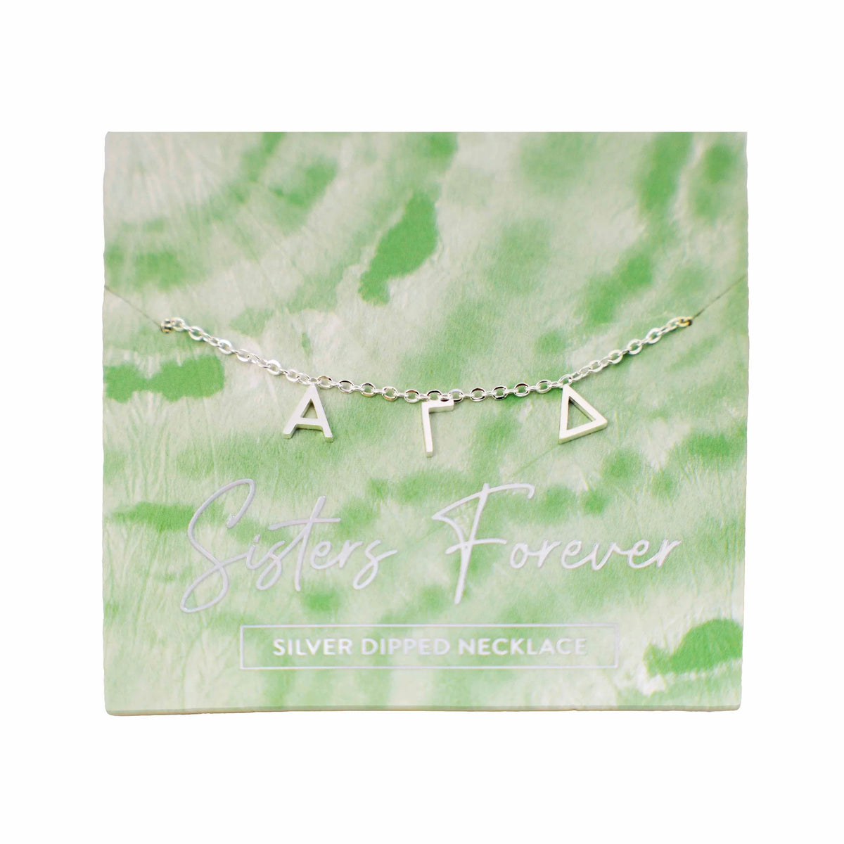 AGD Silver Letters Necklace