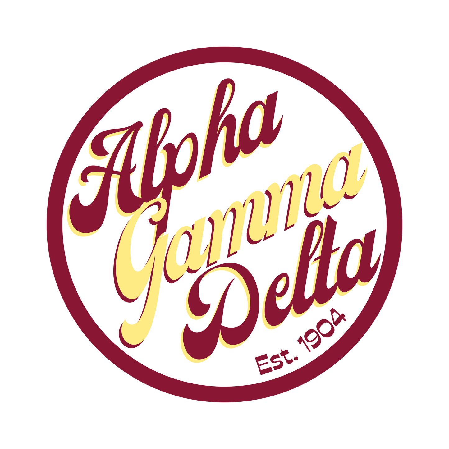 AGD Greek Retro Button