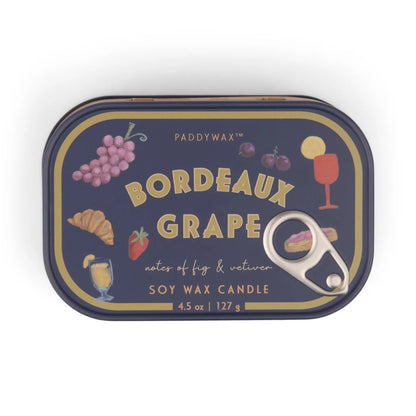 Bordeaux Grape - Bistro Tin 4.5 oz Candle