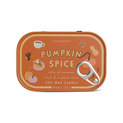 Pumpkin Spice - Bistro Tin 4.5 oz Candle
