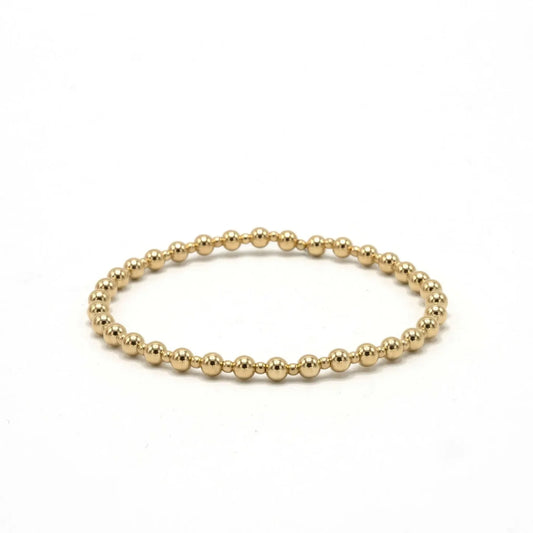 4mm+2mm+4mm Gold Filled Waterproof Dimension Bracelet
