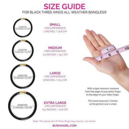 Three Kings All Weather Bangles® (AWB®) - Black