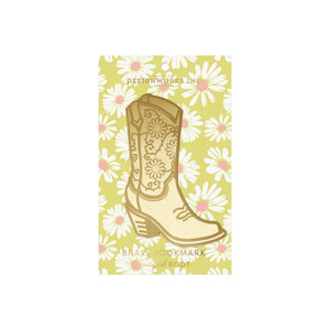 Brass Bookmark-Cowgirl Boot