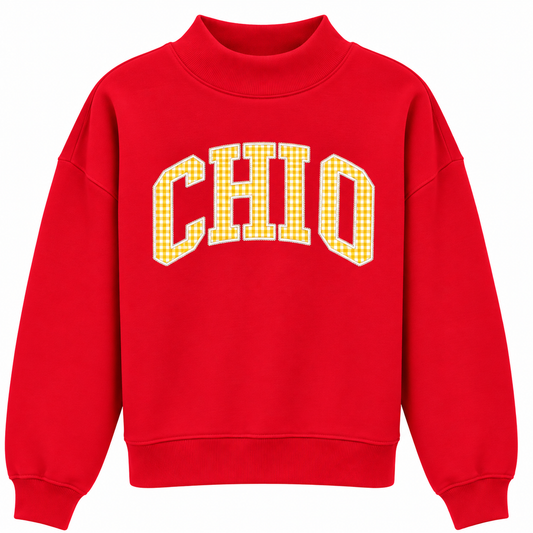 XO Red Keepsake Mock Neck
