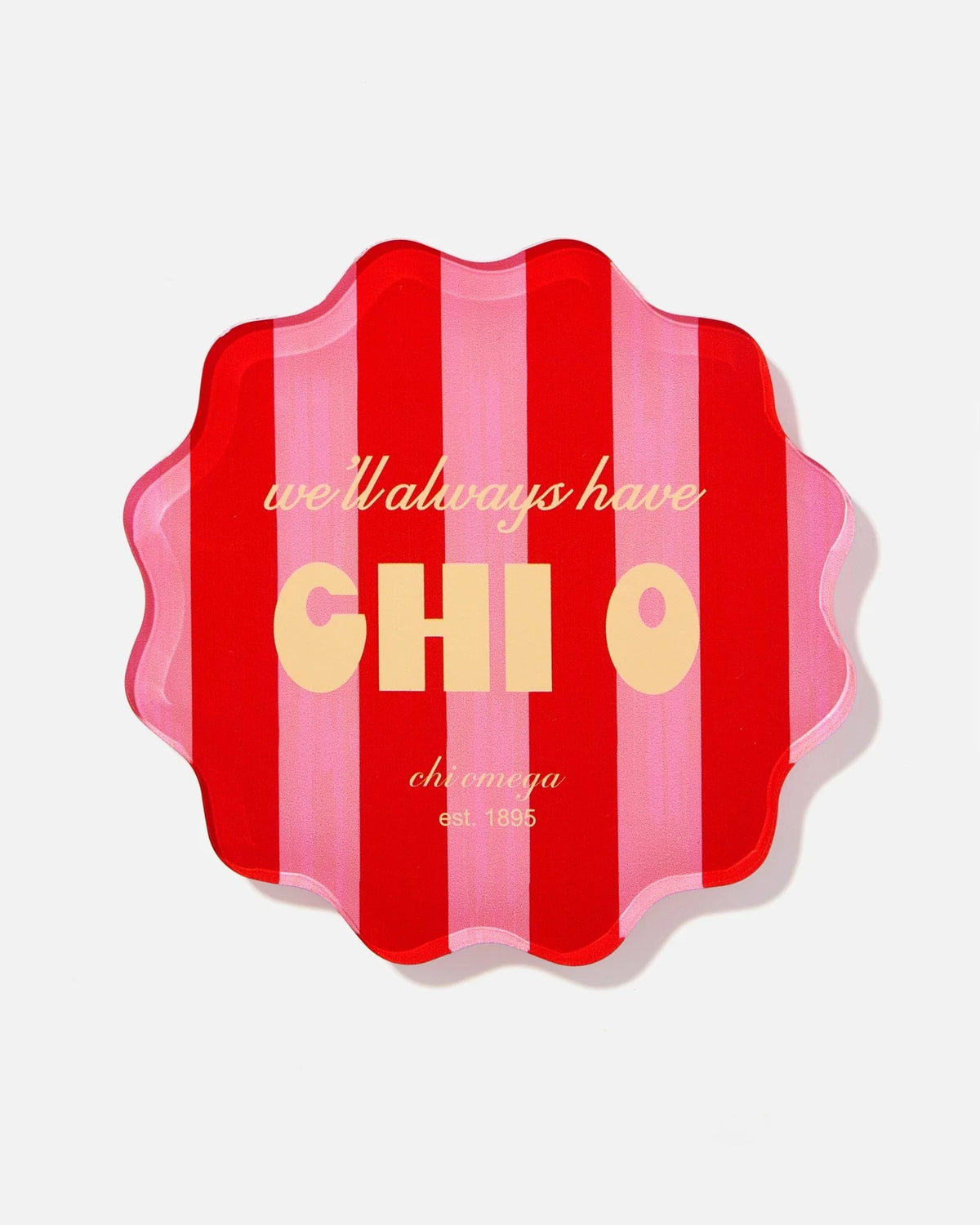 XO Striped Coaster
