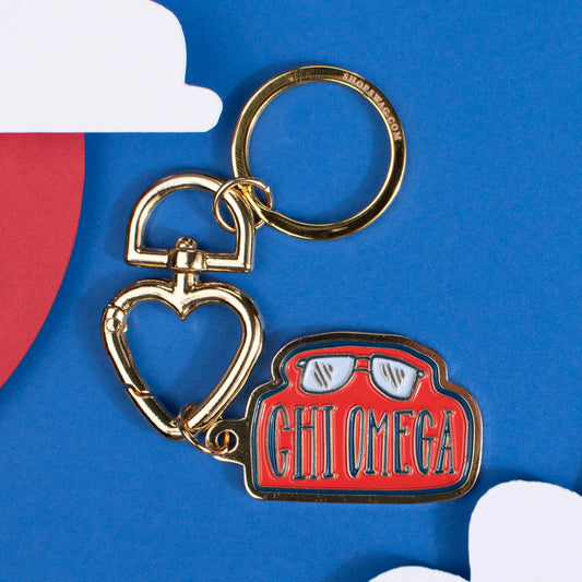 Enamel Keychain - Chi O