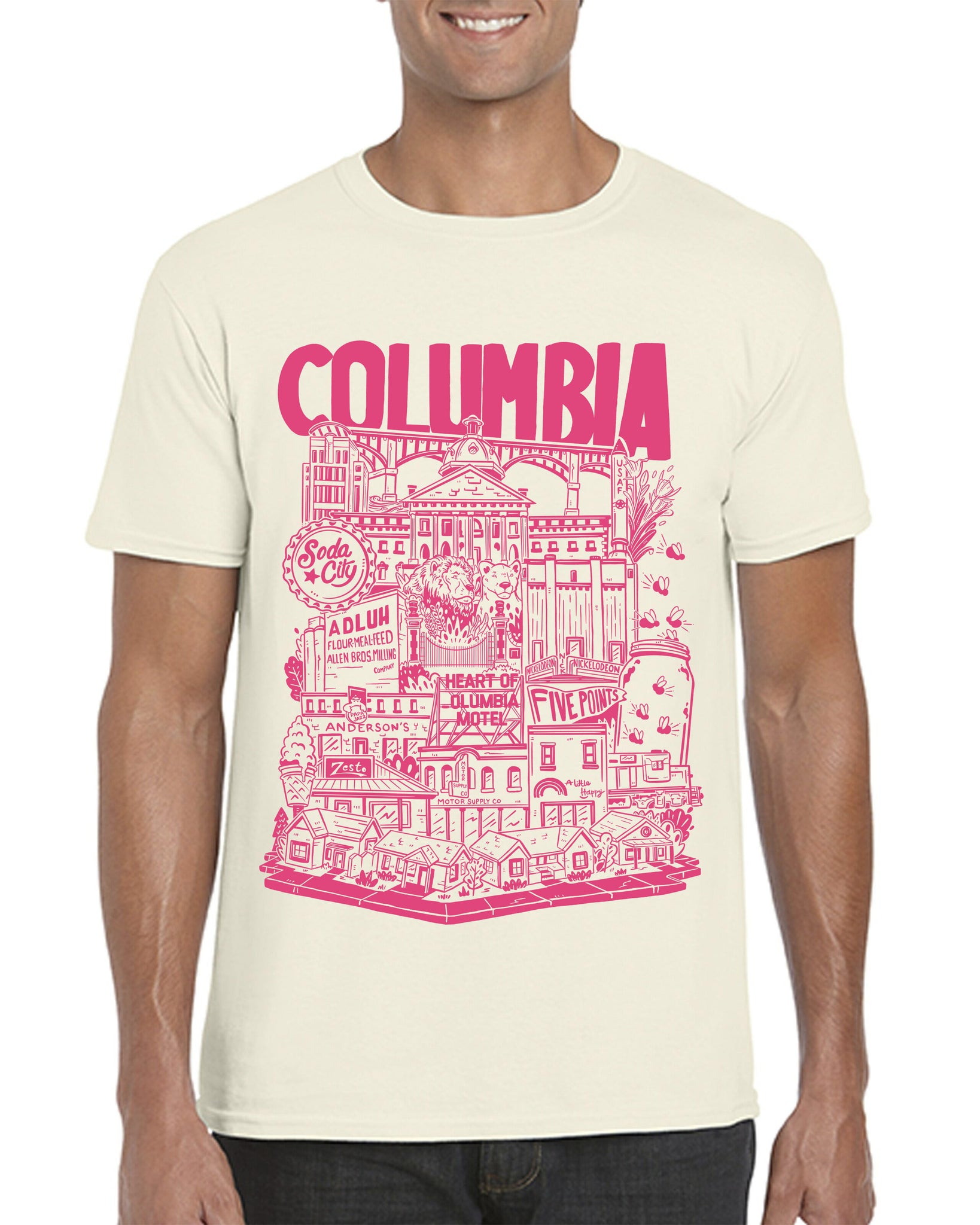 Hey Caleb - Columbia  Pink Tshirt