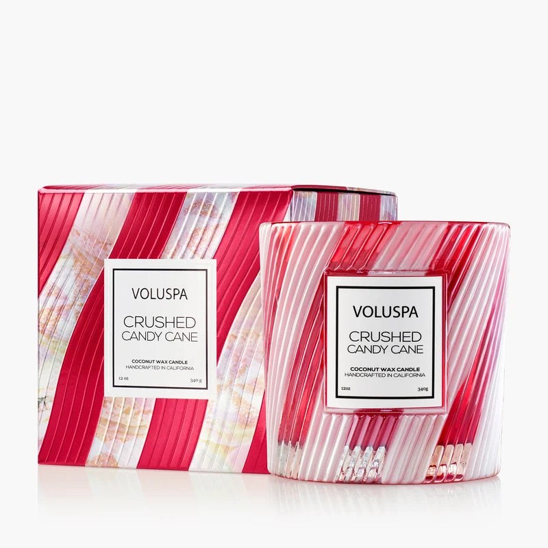 Crushed Candy Cane Classic Candle - 12oz