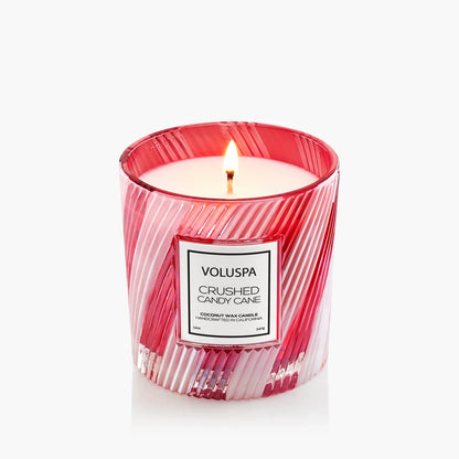 Crushed Candy Cane Classic Candle - 12oz