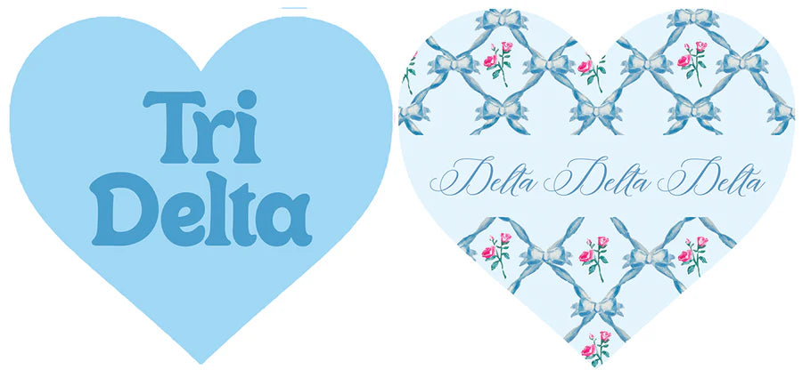 Tri Delta Heart Coaster