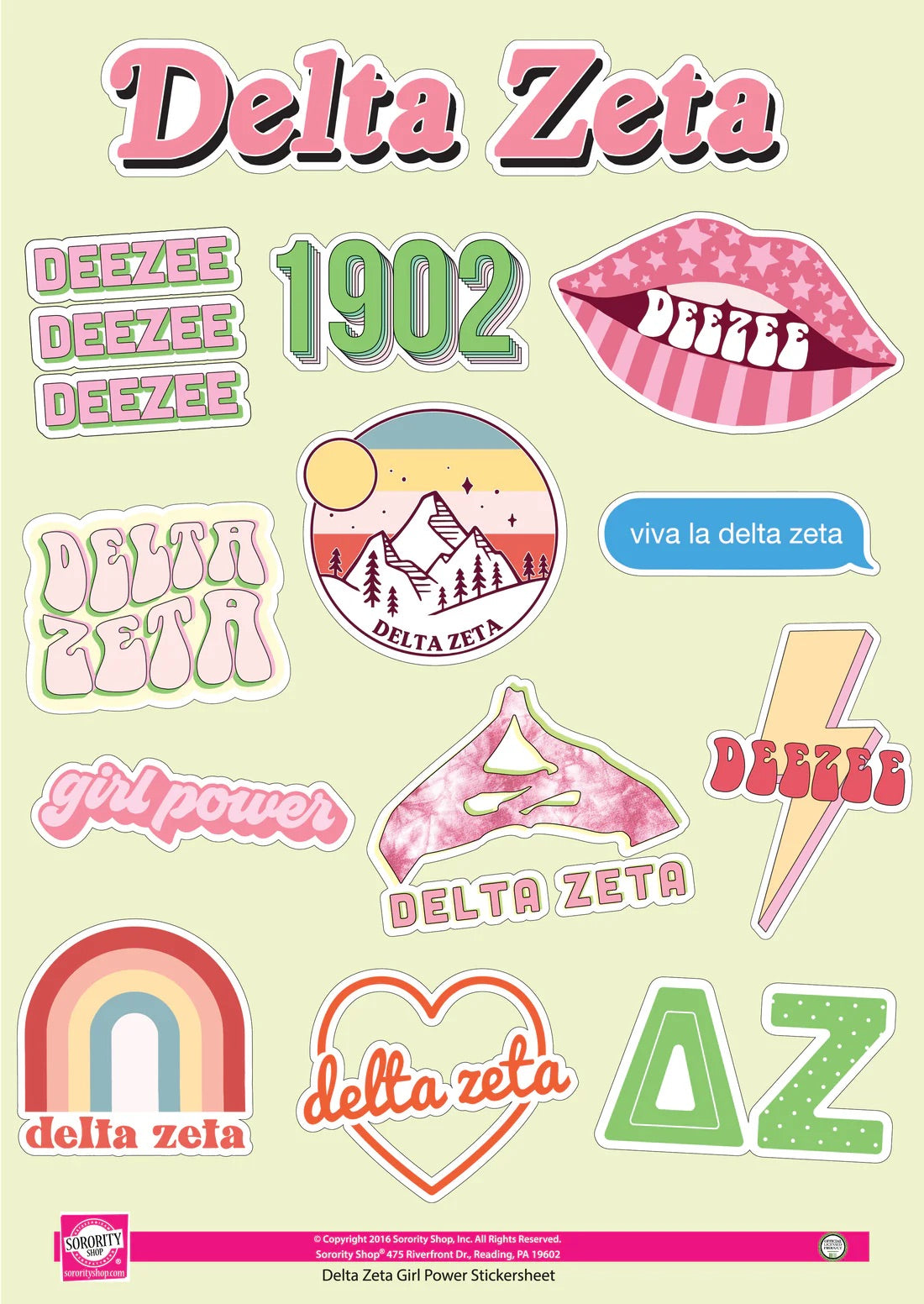 Girl Power Sticker Sheet - DZ
