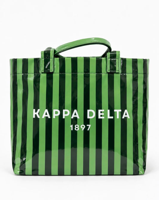 KD Striped Tote Bag