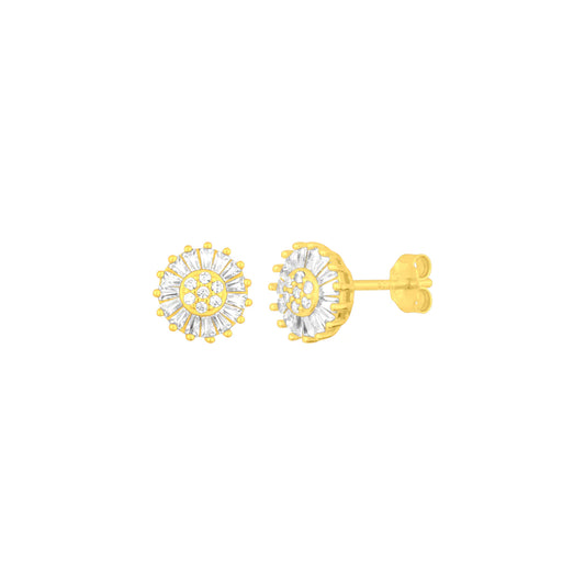 Sunburst Studs in Gold