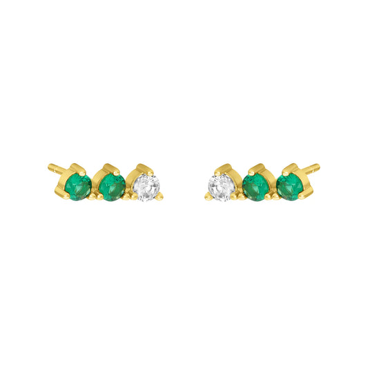 Tamar Climber Studs - Gold
