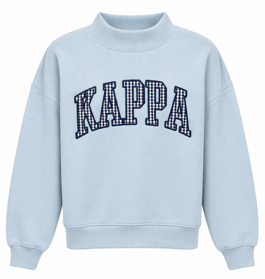 KKG Keepsake Mock Neck - Light Blue