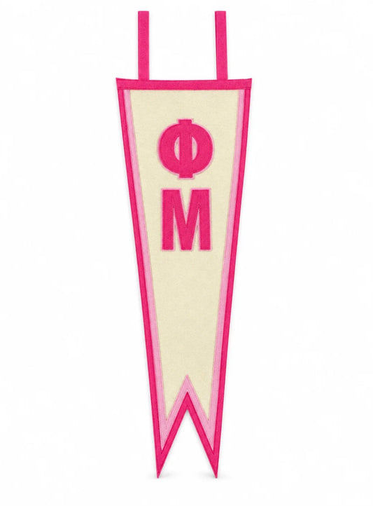 Phi Mu Heritage Pennant Flag