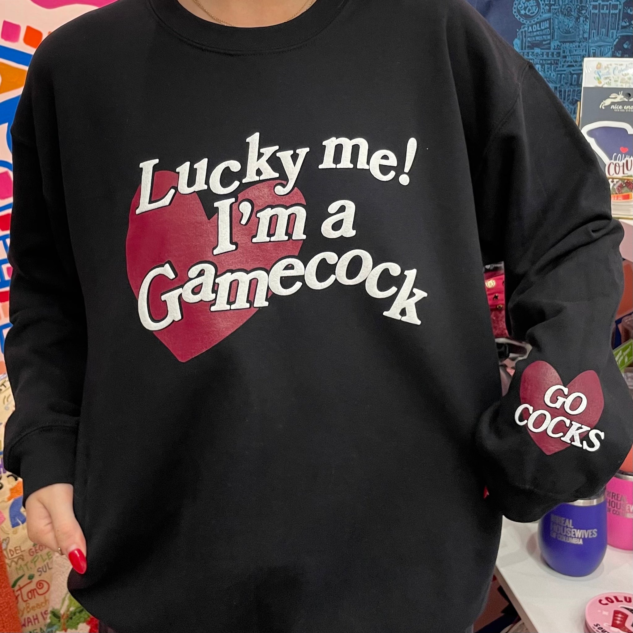 Lucky Me! Gamecock Sweatshirt