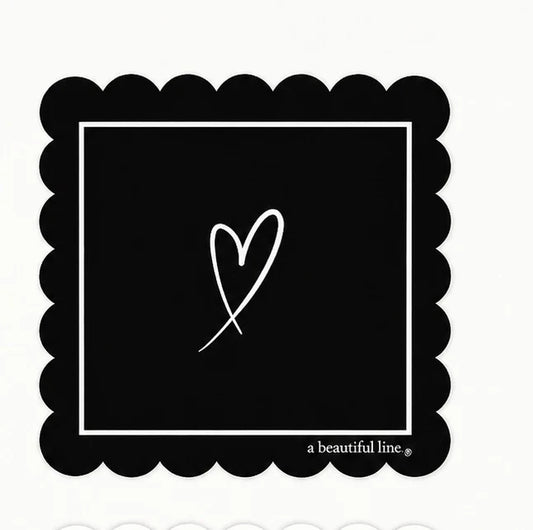 Mahjong Mat - Black Heart