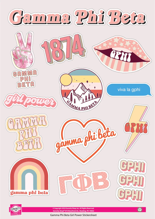 Girl Power Sticker Sheet - GPhi