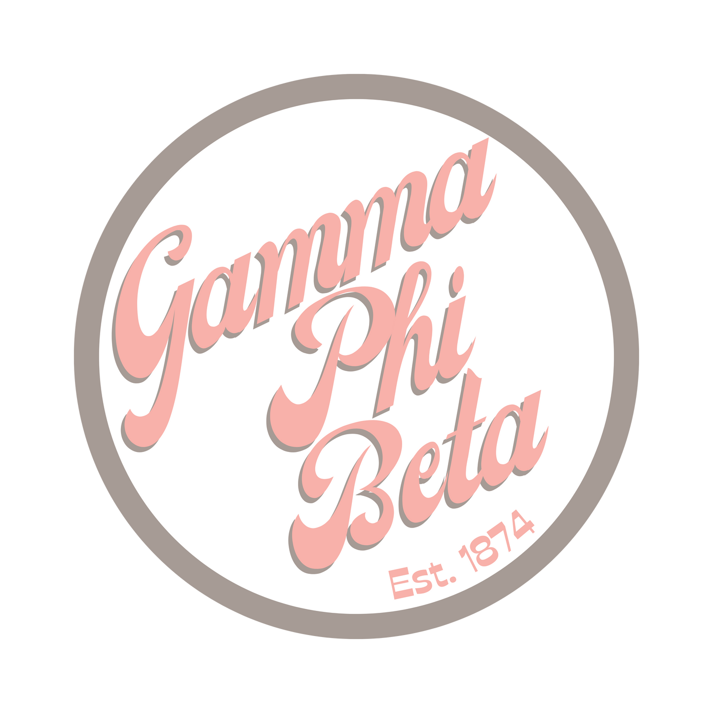 GPhi Greek Retro Button