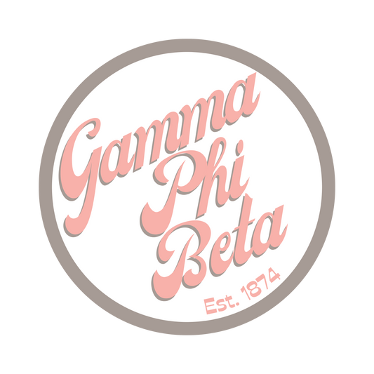 Greek Retro Button - GPhi